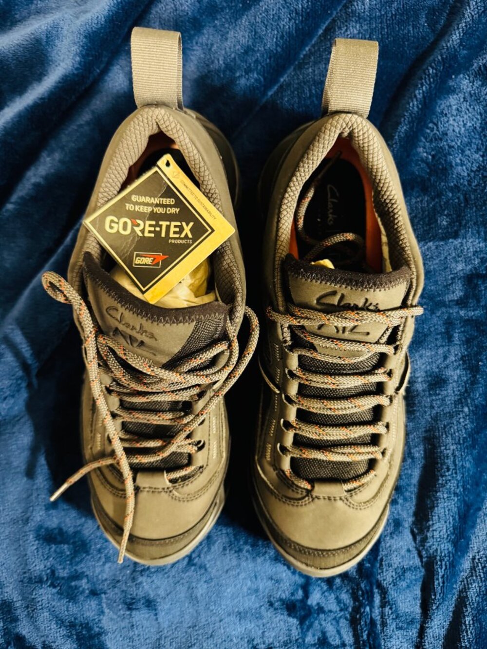 Clarks ATL Trek Hikelo GTX Waterproof Hiking Shoes Mens Size 8 Black NWOB